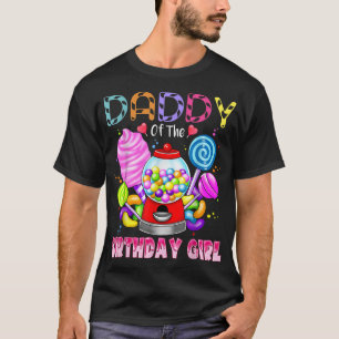 Camiseta Papi Del Chica De Cumpleaños Candyland Candy Birth