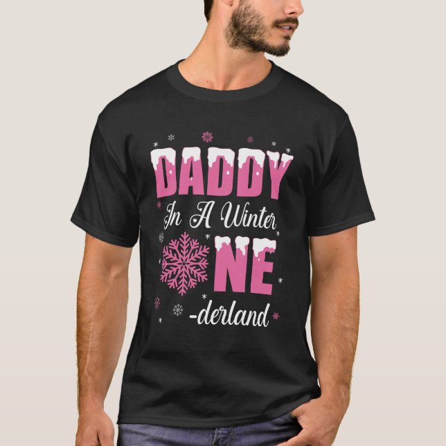 Camiseta Papi Del Chica De Cumpleaños Invierno De Holanda 1 (Anverso)