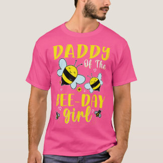 Camiseta Papi Del Chica Del Día De La Abeja Hive Familia Pa