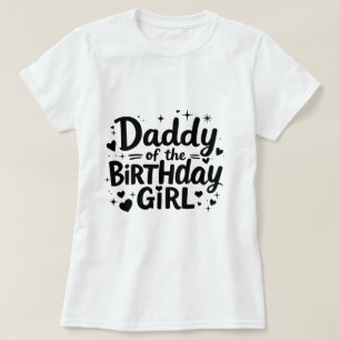 Camiseta Papi Del Chica Rosa De Cumpleaños