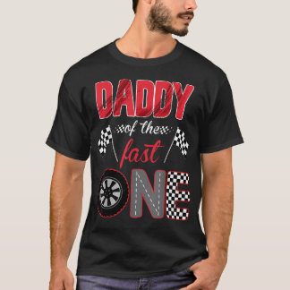 Camiseta Papi Del Cumpleaños Del Veloz 1er Auto De Carreras