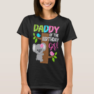 Camiseta Papi Del Cumpleaños Familia De Chicas De Koala B