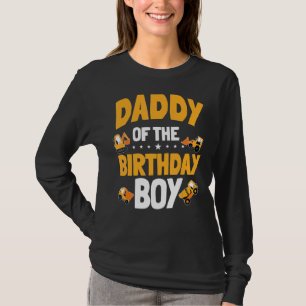 Camiseta Papi Del Cumpleaños Trabajador De Construcción