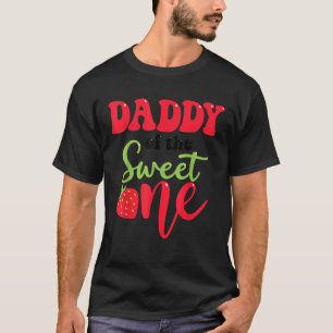 Camiseta Papi del dulce primer broche de fresa