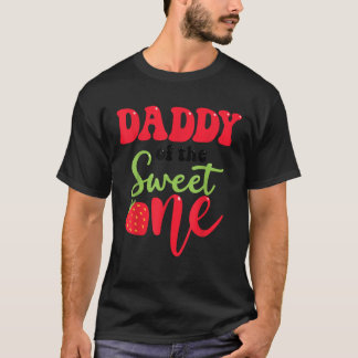 Camiseta Papi del dulce primer broche de fresa