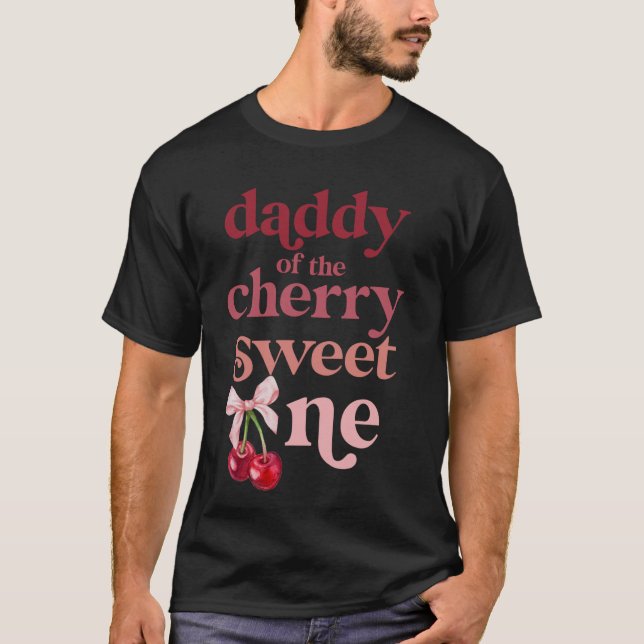 Camiseta Papi del dulce y dulce primer nacimiento de una co (Anverso)