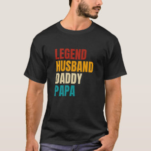 Camiseta Papi del marido de la leyenda retro