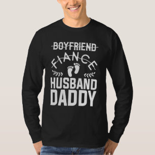 Camiseta Papi del marido Invitación de embarazo revelada