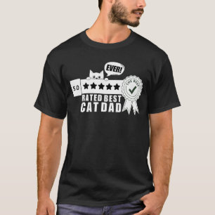 Camiseta Papi del mejor padre del gato cada vez más gracios