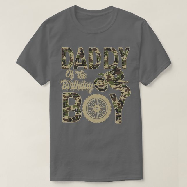 Camiseta Papi del niño cumpleaños bicicleta sucia 4ª parte  (Diseño del anverso)