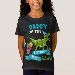 Camiseta Papi del niño cumpleaños RAWR T-Rex
