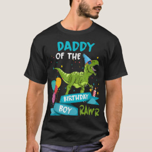 Camiseta Papi del niño cumpleaños RAWR T-Rex
