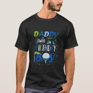 Camiseta Papi del niño de cumpleaños en un deporte de golf 