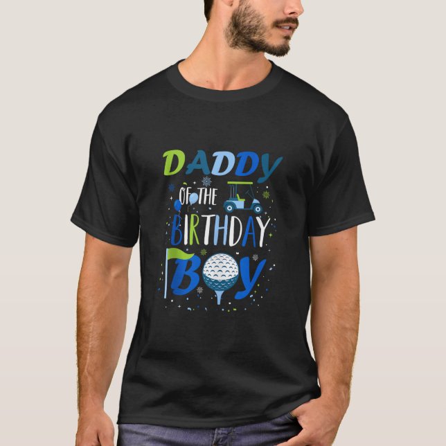 Camiseta Papi del niño de cumpleaños en un deporte de golf  (Anverso)