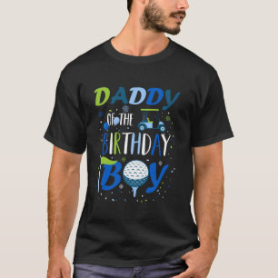 Camiseta Papi del niño de cumpleaños en un deporte de golf 