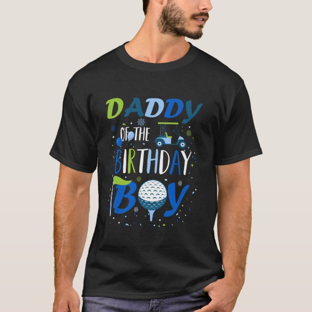 Camiseta Papi del niño de cumpleaños en un deporte de golf  (Anverso)