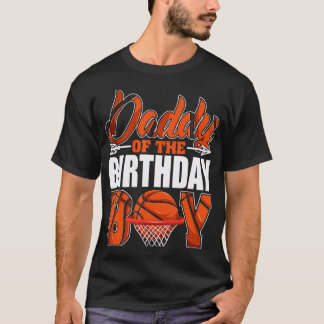 Camiseta Papi Del Niño De Cumpleaños Familia De Baloncesto 