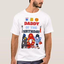 Camiseta Papi del niño de cumpleaños que responde primero