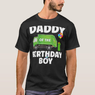 Camiseta Papi Del Niño De Cumpleaños Reciclando Basura Tema