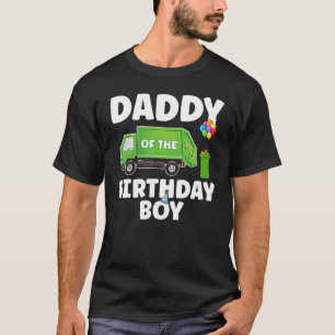 Camiseta Papi Del Niño De Cumpleaños Reciclando Basura Tema