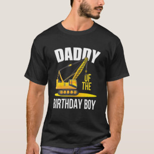 Camiseta Papi del niño del tema de la construcción del cump