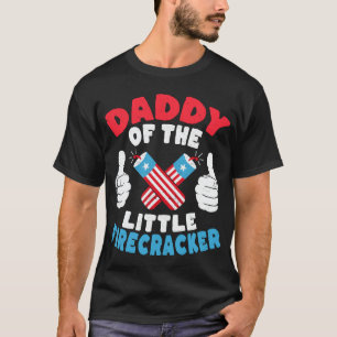 Camiseta Papi del pequeño padre del petardo 4 de julio