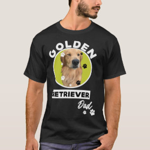 Camiseta Papi del perro de la recuperación de oro