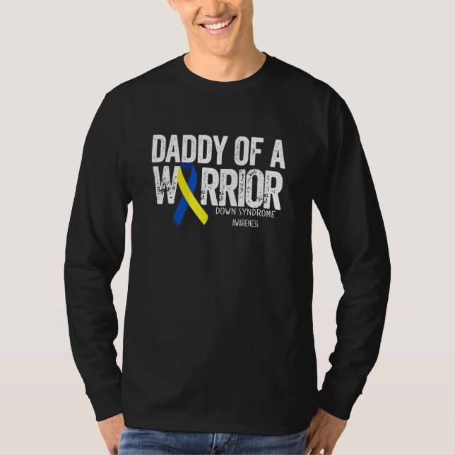Camiseta Papi Del Síndrome De Warrior Down El 21 De Marzo (Anverso)