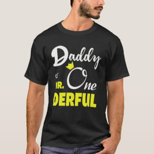 Camiseta Papi Del Sr. Onemaravilloso Primer Cumpleaños Con