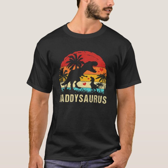 Camiseta Papi Dinosaur Funny Kid Daddy Saurus 2022 (Anverso)