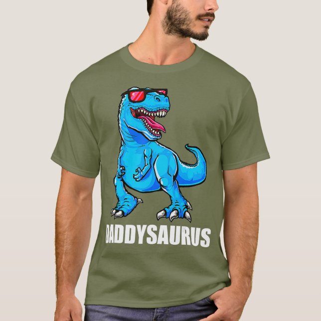 Camiseta Papi Dinosaur Shirt Daddysaurus Rex Shirt Dad (Anverso)