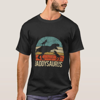 Camiseta Papi Dinosaurio Daddysaurus 2 Dos Para Papá