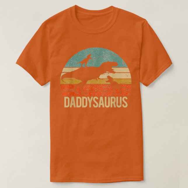 Camiseta Papi Dinosaurio Daddysaurus 2 Dos Regalos Infantil (Diseño del anverso)