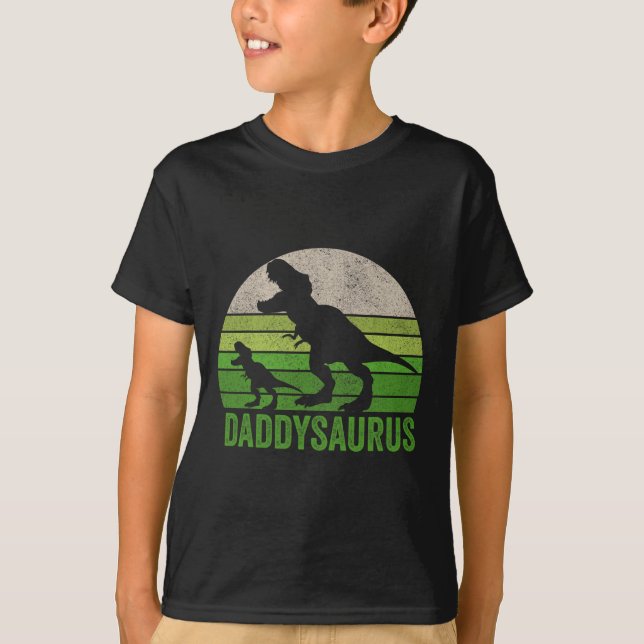Camiseta Papi Dinosaurio Papi Funny Padres Regalo del Día (Anverso)