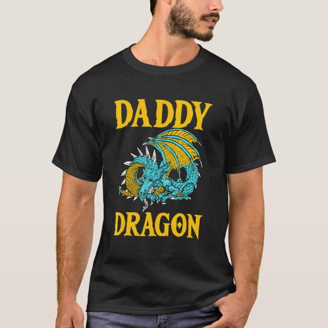 Camiseta Papi Dragón Padres Míticos Día Papá Legendario Cr (Anverso)