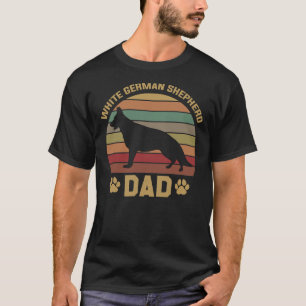 Camiseta Papi Dueño del Pastor Alemán Blanco Viejo Atardece