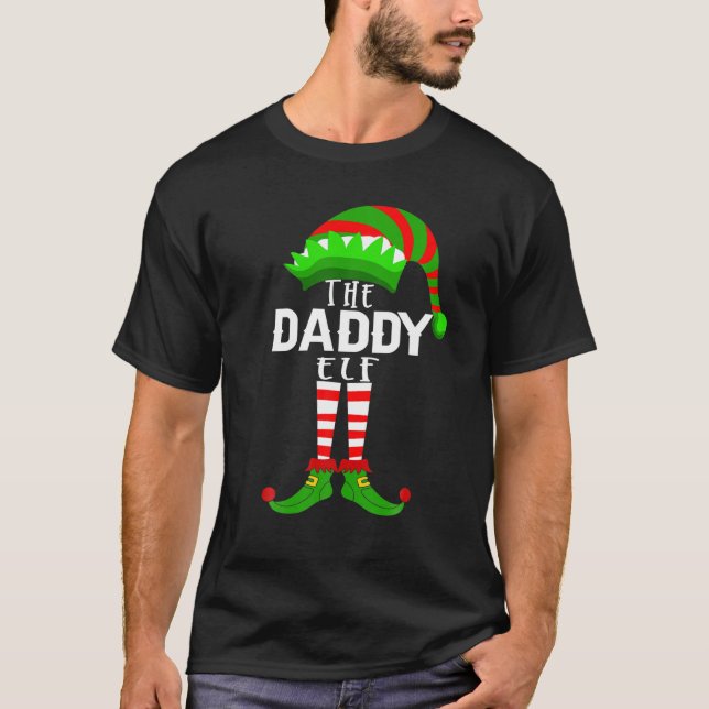Camiseta Papi Elf Navidades Pajama Noche Los Niños De La Fa (Anverso)