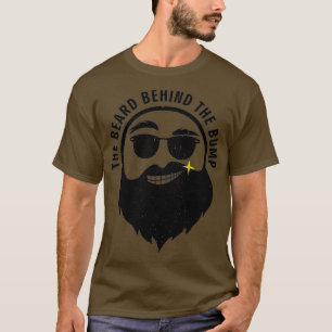 Camiseta Papi embarazada esconde la barba detrás del bulto
