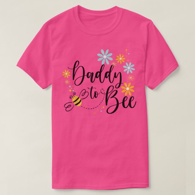 Camiseta Papi En Abeja, Invitación Cuta De Embarazo Para Da (Diseño del anverso)