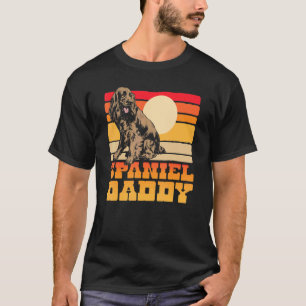 Camiseta Papi español Cute Cocker Retro Vintage Sunset de l