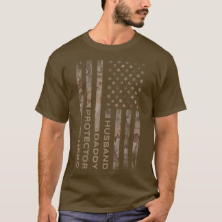 Camiseta Papi Esposo Protector Hero Fathers Day Gift Ee.Uu.