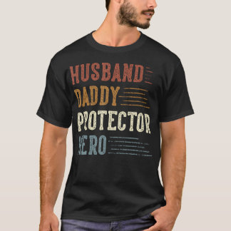 Camiseta Papi Esposo Protector Hero Regalos Para Papá Padre