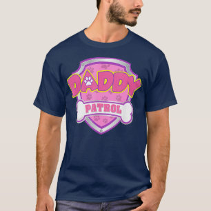 Camiseta Papi Funny Patrulla Perro Mamá Papá Para Hombres