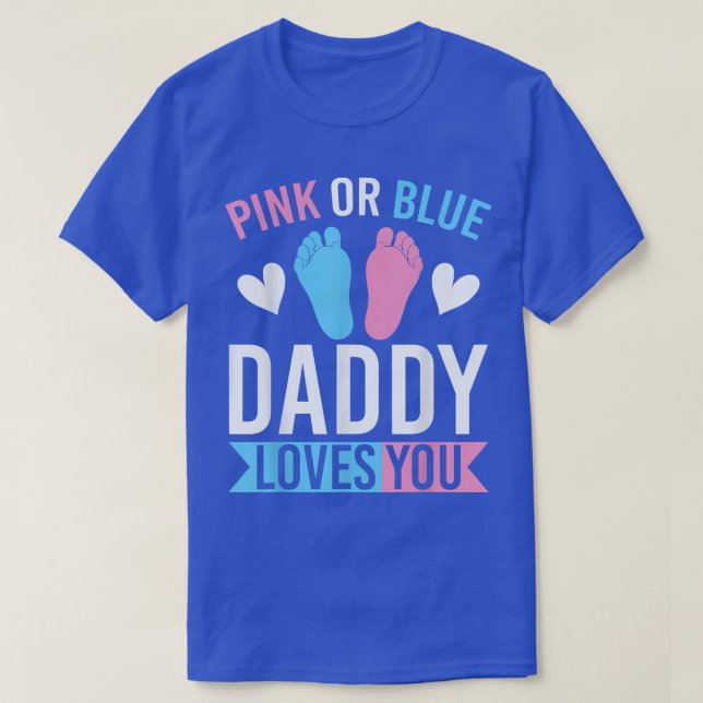 Camiseta Papi Futuro Invitación del bebé Fiesta género R (Diseño del anverso)