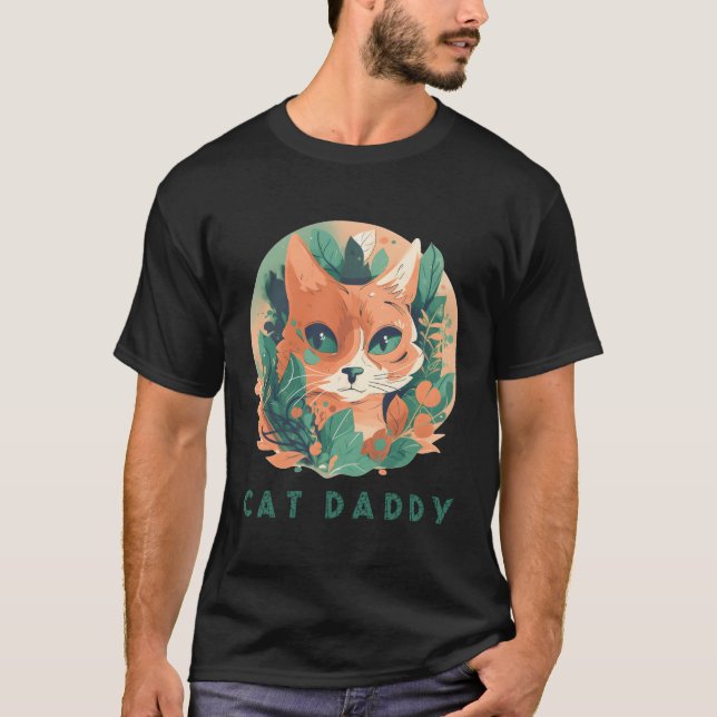 Camiseta Papi Gato Perfecto Para Gato (Anverso)