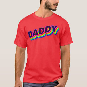 Camiseta Papi, Gay Daddy Bear, Retro LGBT Rainbow, LGBTQ 