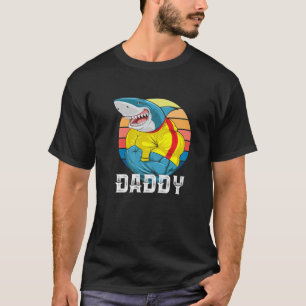 Camiseta Papi gracioso de Guay, tiburón fuerte de músculos,