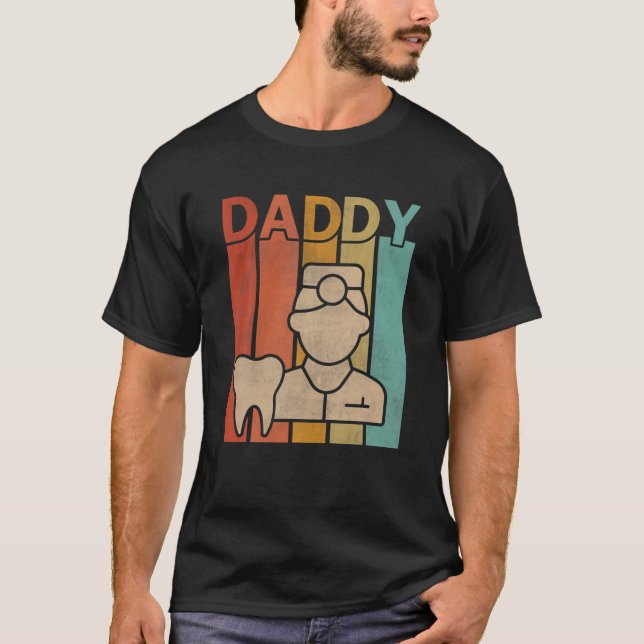 Camiseta Papi gráfico de papi de la vieja escuela de arte d (Anverso)