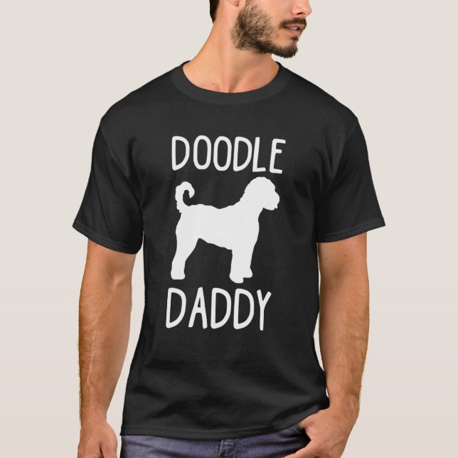 Camiseta Papi guapo perro perro perro goldendoodle regalo d (Anverso)