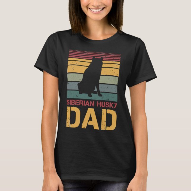 Camiseta Papi Husky Siberian (Anverso)